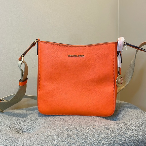 New Michael Kors Jet Set Small Messenger Crossbody Bag - Picture 2 of 7